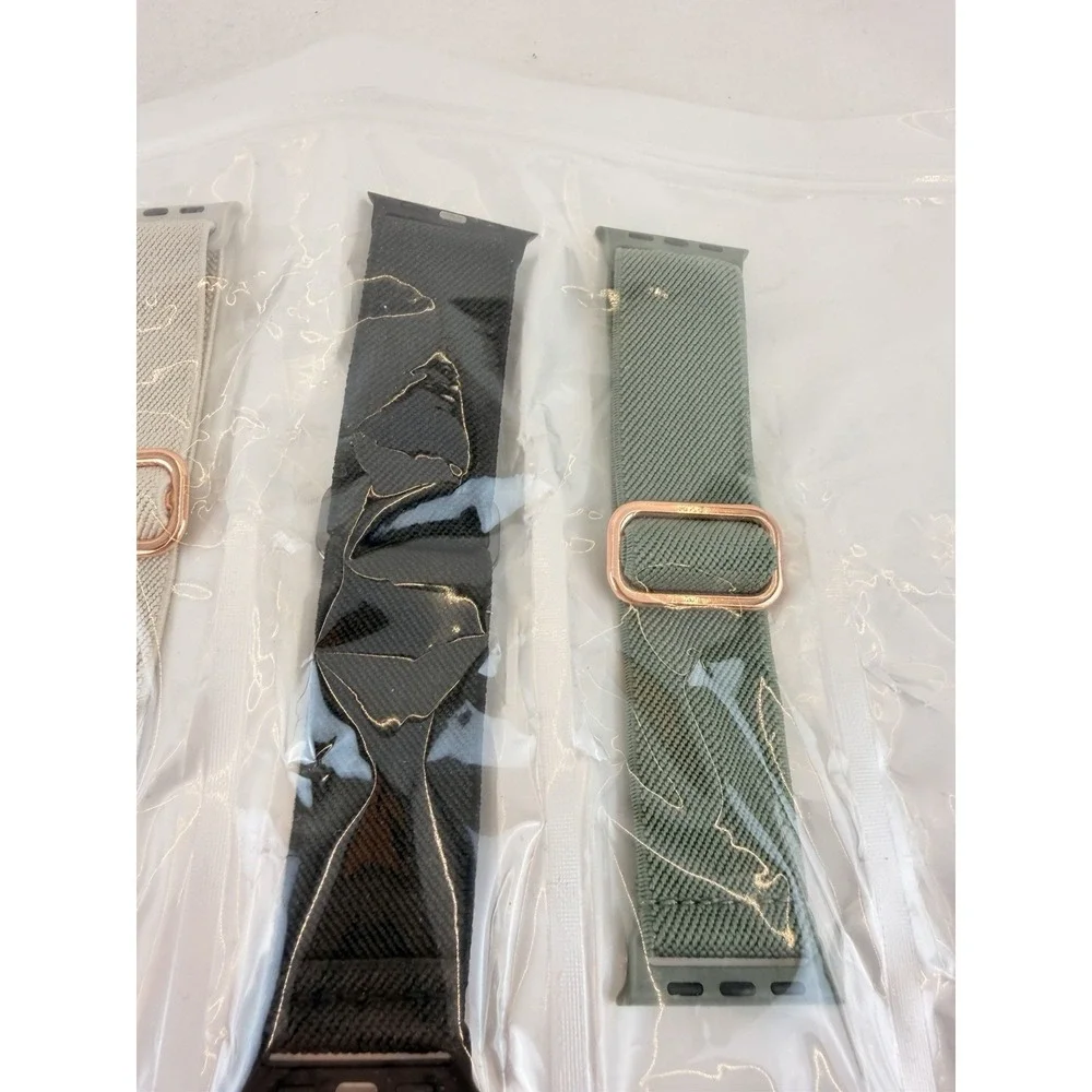 Apple Watch Band Lot 8 Stretch Braided Solo Loop Nylon Boho iWatch Strap New